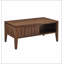 Table basse cannelée moderne Mid Century