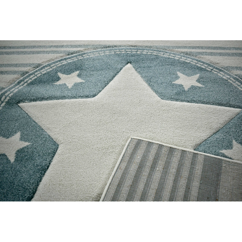 Tapis pour chambre d'enfant Happy Stars, Rectangle 3 pi 11 po x 5 pi 3 po