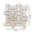 Stately Basketweave 13" x 13" Polished Porcelain Mosaic Wall & Floor Tile-72531482
