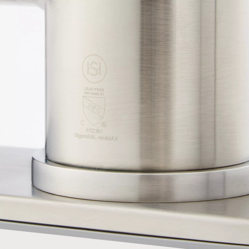 Ridgeway Single Hole Pull Down Touchless Kitchen Faucet with Deck Plate, Stainless Steel