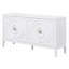 Porte de buffet rétro avec rainure circulaire de 60 po de largeur et armoire de salle à manger Floyds-714300815