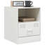 34.5cm W Steel Bedside Table-101281128