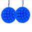 Ensemble de 50 lumières sphériques bleues Sphere