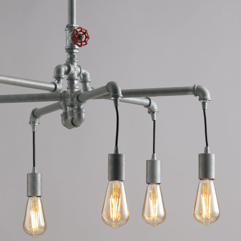 Barkhad 6 - Light Galvanized Pendant