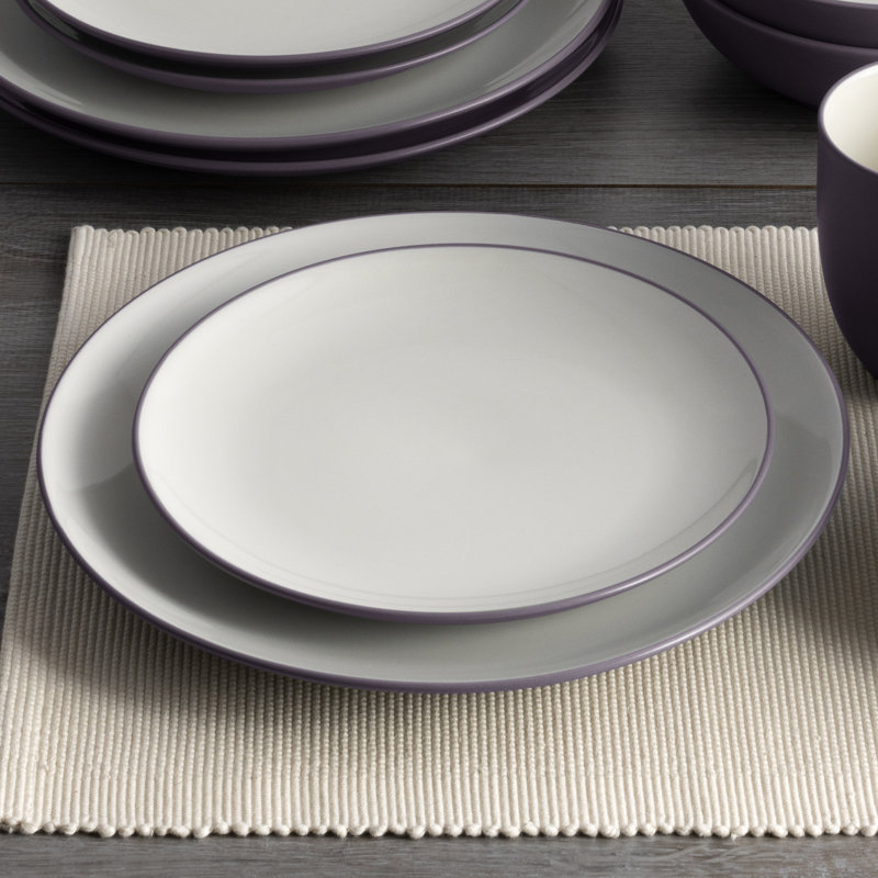 Noritake Colorwave Coupe Dinner Plates, 10-1/2", Plum