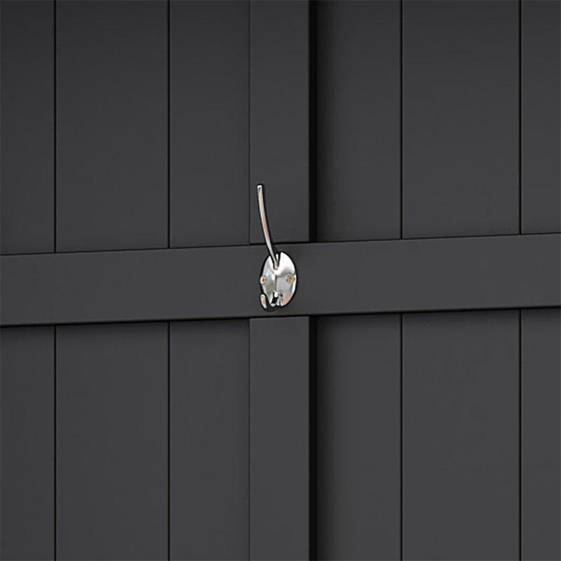 Arbre d'entrée polyvalent et moderne avec de multiples options de rangement et un design élégant, Noir/naturel