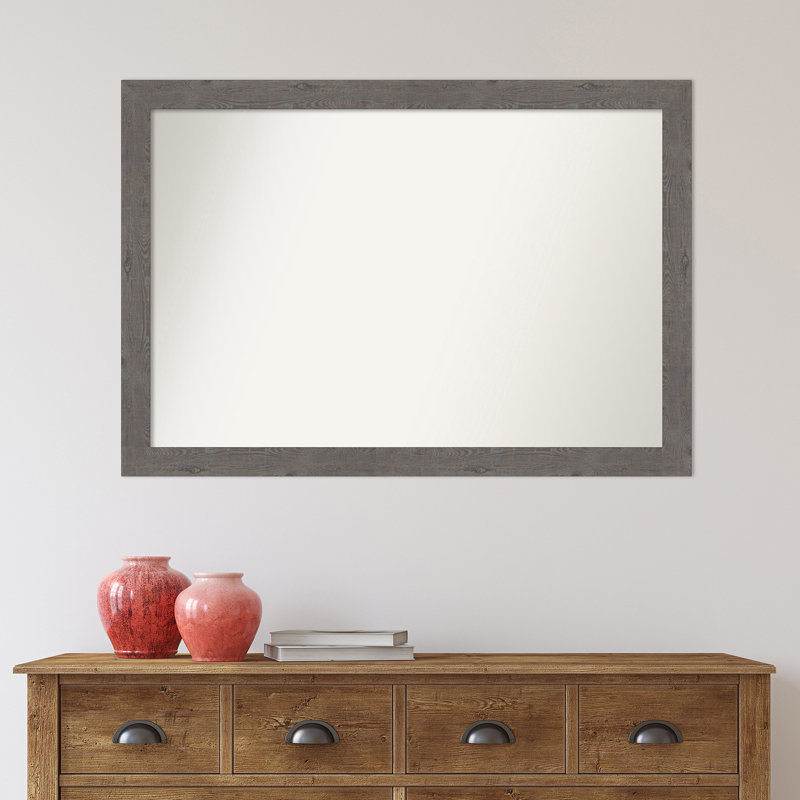 Miroir de salle de bain mural Grace, 27,5 po x 39,5 po, Gris
