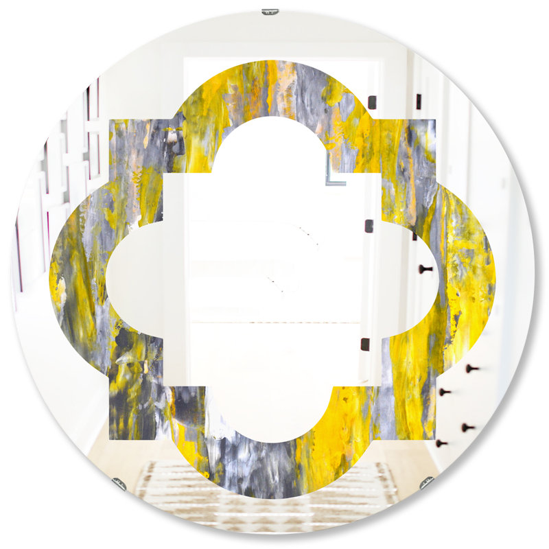Miroir mural Quatrefoil, H 31,5 po x l po