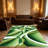1PC Abstract Green Swirl Geometric Pattern area rugs for Living Room, Soft, All seasons, Easy-maintain, Washable Indoor mat, Under Table suitable for dining room, bedroom, home office, entryway, kitchen, Home Decor, Outdoor Decor.-1671285488