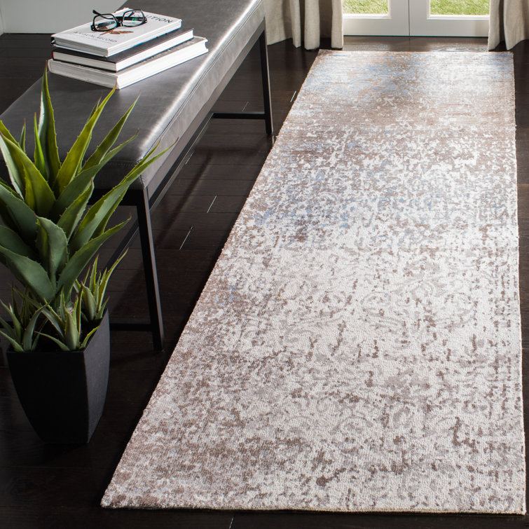 Barker Ridge Hand Tufted Viscose Abstract Rug
