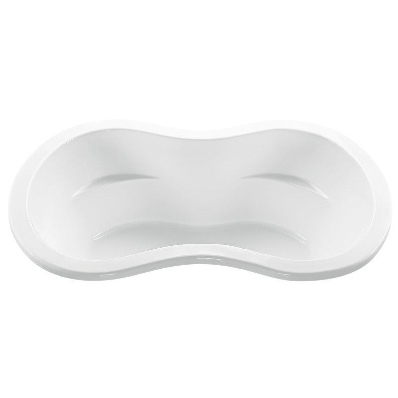 Baignoire tourbillon 72 "MTI Solutions, Blanc, Sous-comptoir