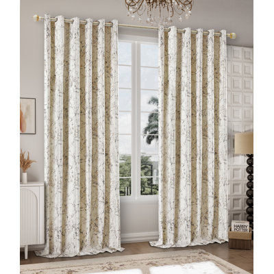 Odele Velvet Semi Sheer Curtain Pair