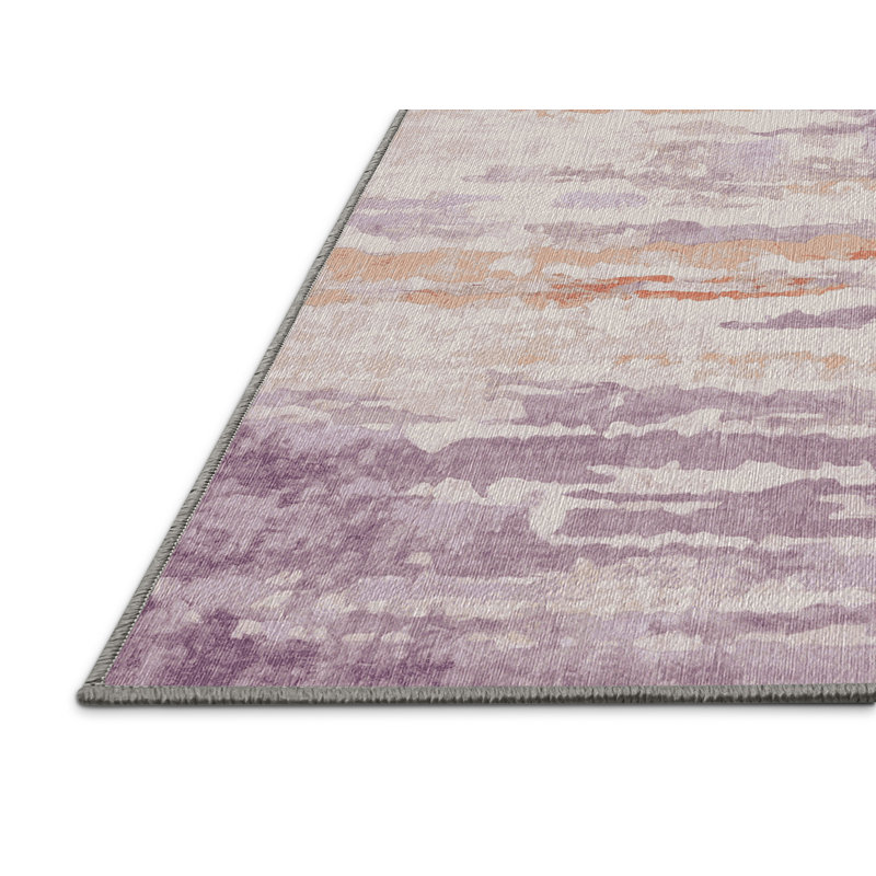 Machine Washable Gray Area Rug, Rectangle 8' x 10'