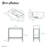 Pierre 19.5 Single, Freestanding, Open Shelf, Chrome Metal Frame Bathroom Vanity-93021124