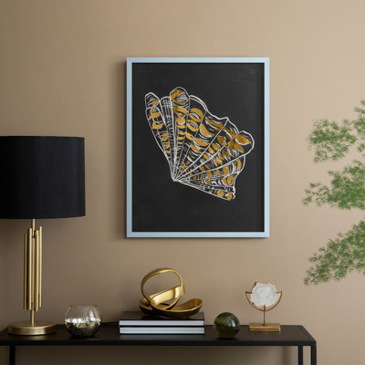 Night Shell I Framed Print - Solid Wood