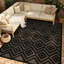 Foundry Select Versatile Diamond Charcoal/Black Indoor/Outdoor Area Rug-1435624798