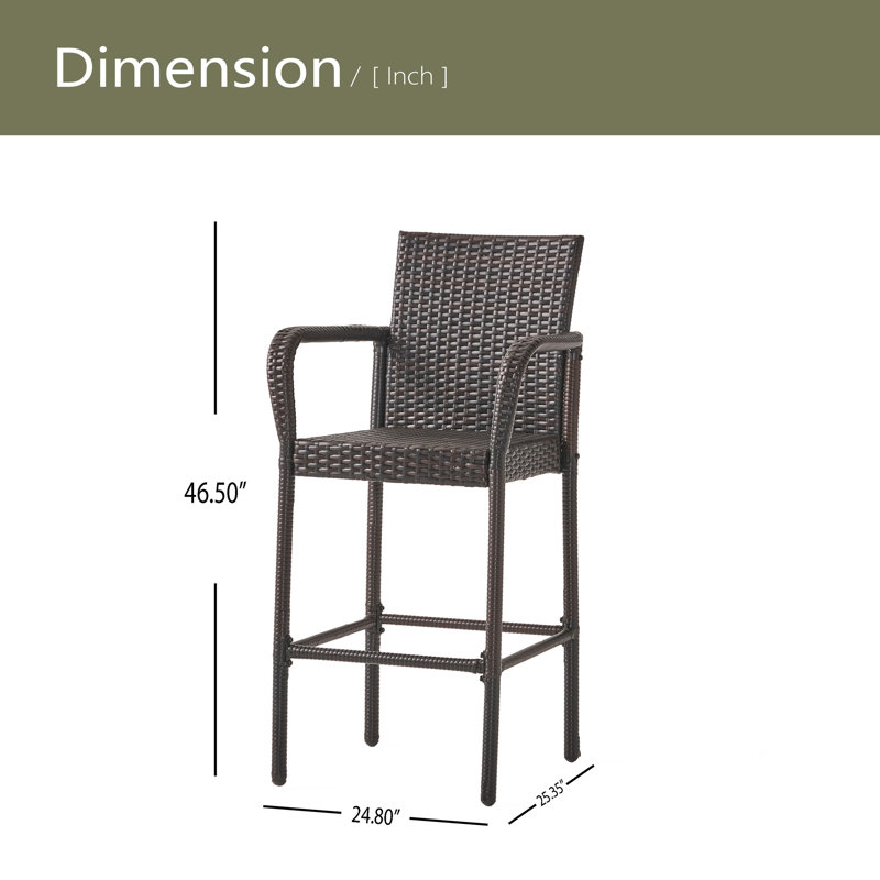 Tabouret de bar, Marron foncé