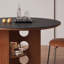 Table de salle à manger ronde exquise avec rangement durable-125100145-125100148