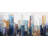 Texturized Abstract City Canvas | Framed Cityscape Wall Art