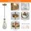 Luminaires suspendus modernes en forme de goutte d'eau, luminaires suspendus pour îlot de cuisine, luminaire à tige en laiton pour la salle à manger, lustre transparent en forme de goutte d'eau, lustre pour couloir de salon, ampoule non incluse