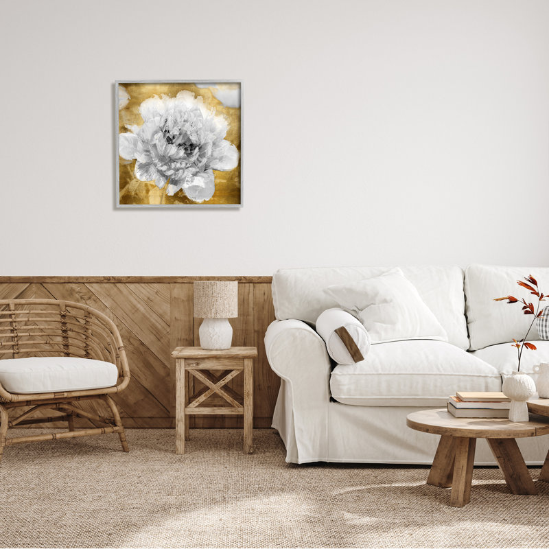 Art floral texturé de Shawna Sullivan, H 24 po x l 24 po x P 1,5 po, Estampe numérique Farmhouse