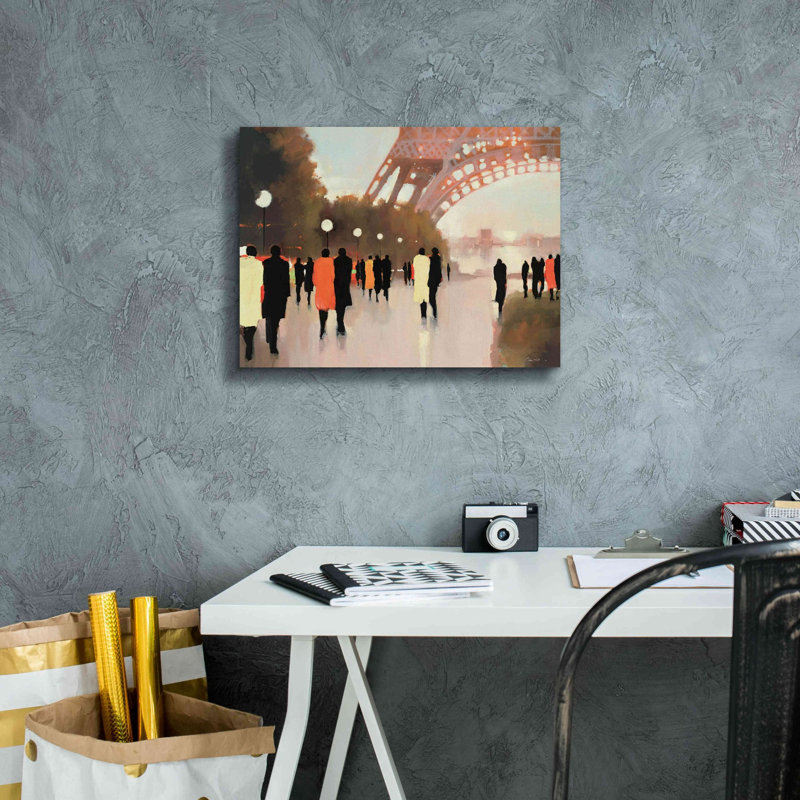 «Paris Rappeled» par Lorraine Christie, estampe numérique sur toile, H 12 po x l 16 po x P 0,75 po