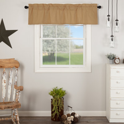Rucker Cotton Blend Tailored Window Valance