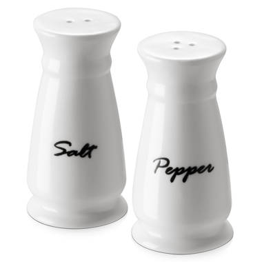 Black Salt and Pepper Shakers Set, 5 oz Glass Bottom Salt Shaker for  Kitchen Table, for Black Kitchen Decor and Accessories, Easy to Clean &  Refill