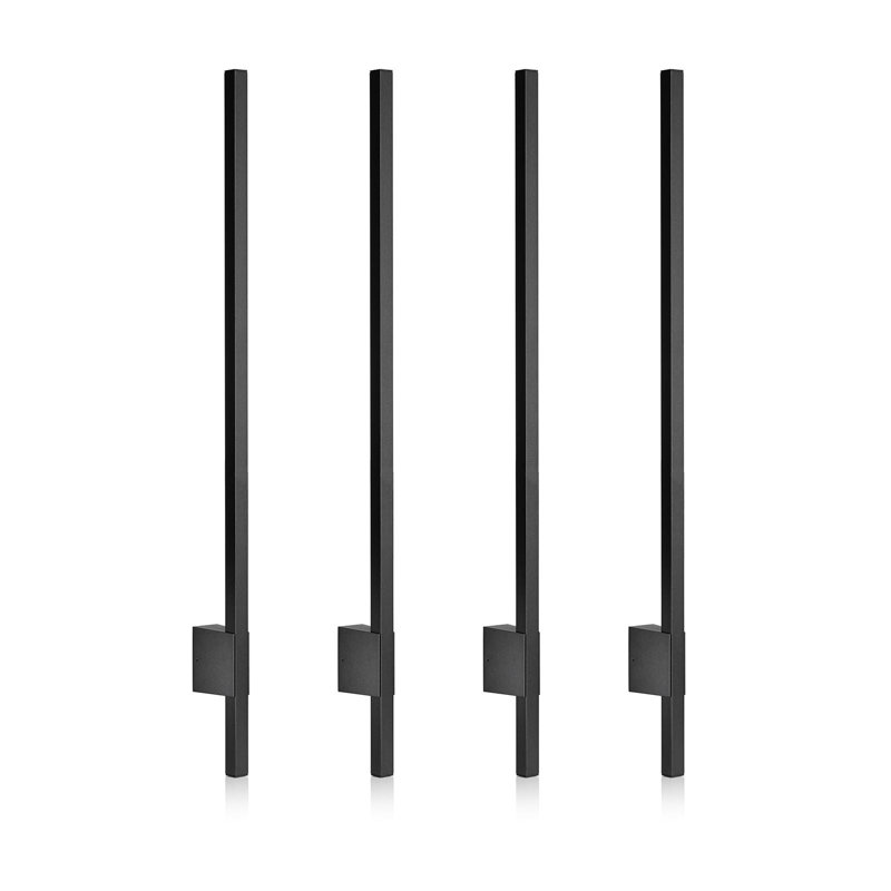 AG754 Outdoor Linear LED Wall Light Bar, 60cm H x 2.1cm W x 2.1cm D, 4 Lights