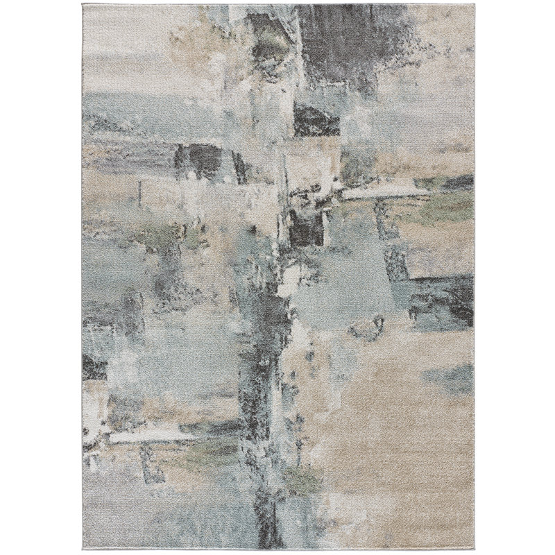 Adelric Abstract Machine Woven / Power Loomed Area Rug, Rectangle 140 x 200cm