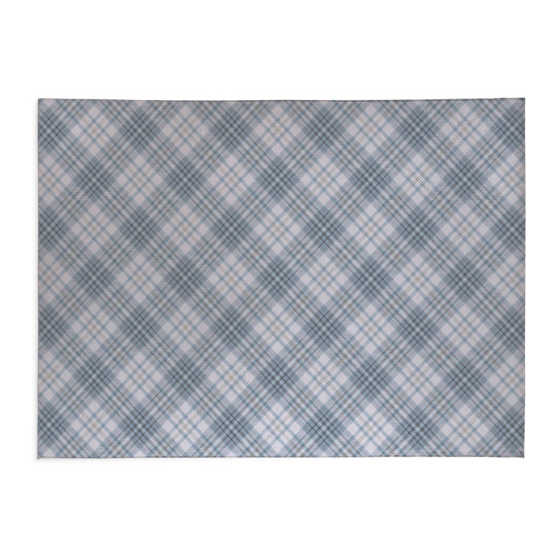 Paillasson Chinny, Bleu, L 60 po x L 84 po