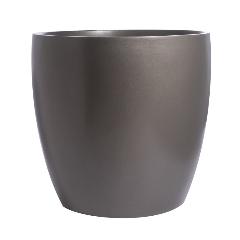 Jardinière cylindrique Napa, Gris, H 17,75 po x l 18 po x P 18 po