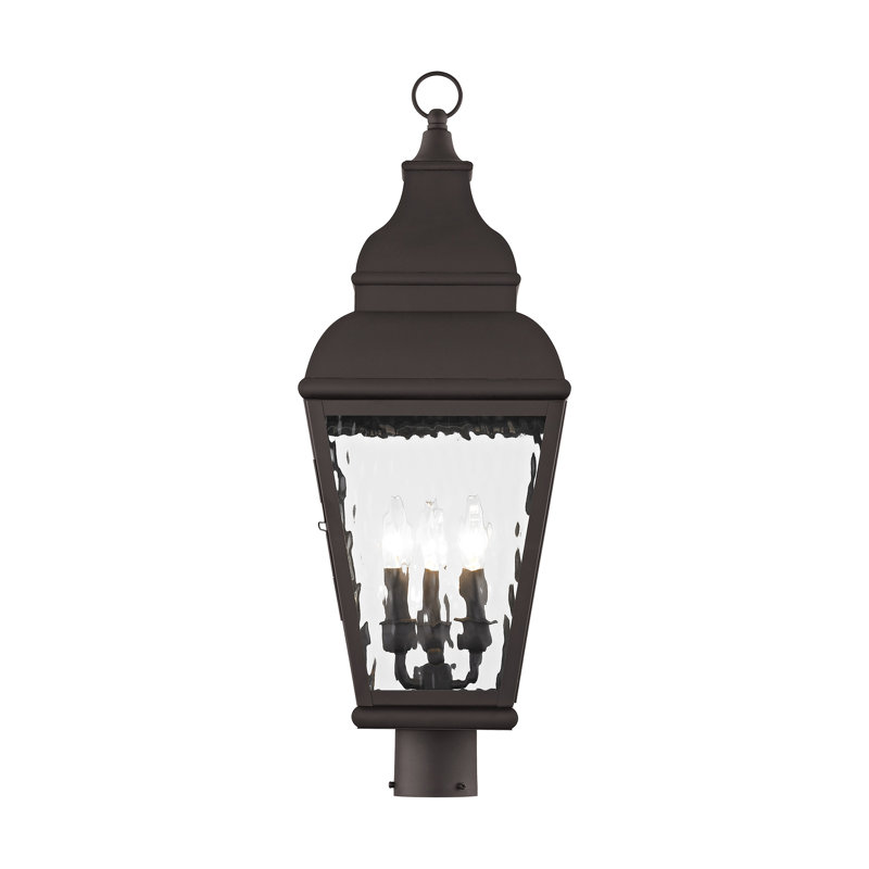 Tête de lanterne câblée à 1 lumière 28,25 po Arelene, Bronze