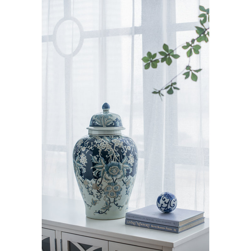 Pot de porcelaine Charette D13.5x23 "