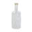 13" White Terracotta Cylinder Jug Vase