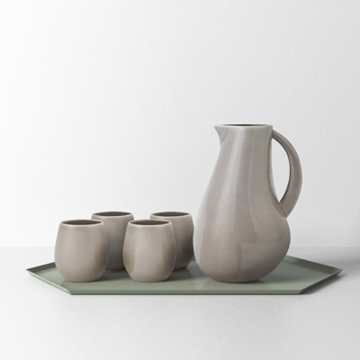 Borgen 5-Piece Goblet and Pitcher Set
