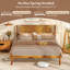 Base de lit grand format avec tête de lit et espace sous le lit sans sommier-311362093