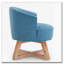Chaise pivotante avec base en forme de croix-1545741444