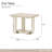 Lotus Bay End Table - Sand