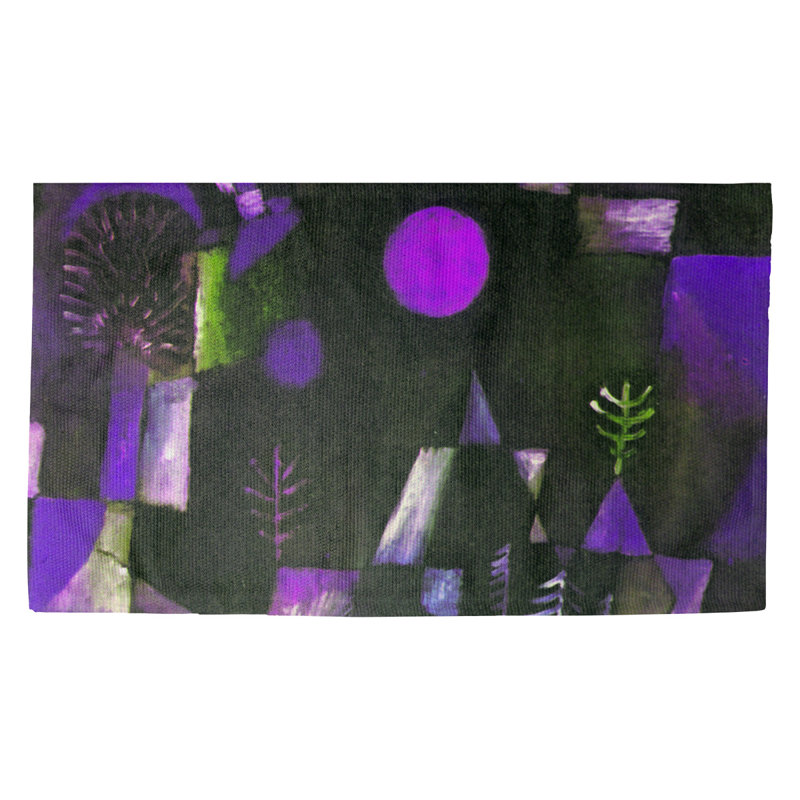 Tapis mauve « Pleine lune » Maglio, Rectangulaire 3 pi 3 po x 5 pi 3 po