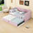 Twin Upholstered Daybed with Lift-Up Trundle Bed-464305996