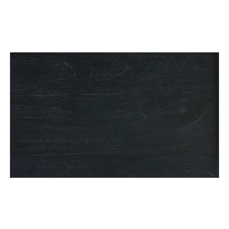 Flagstaff 2 Door Cane Cabinet, Washed Black