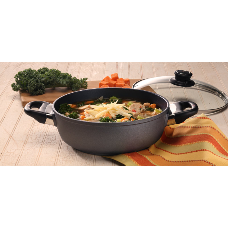 Swiss Diamond Round Aluminum Stainless Steel 2 Piece Ramekin Casserole Bakeware Set
