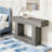 Rustic Farmhouse Console Table with Sturdy U-Shaped Base and Versatile Use for Living Rooms and Entryways-1420635449
