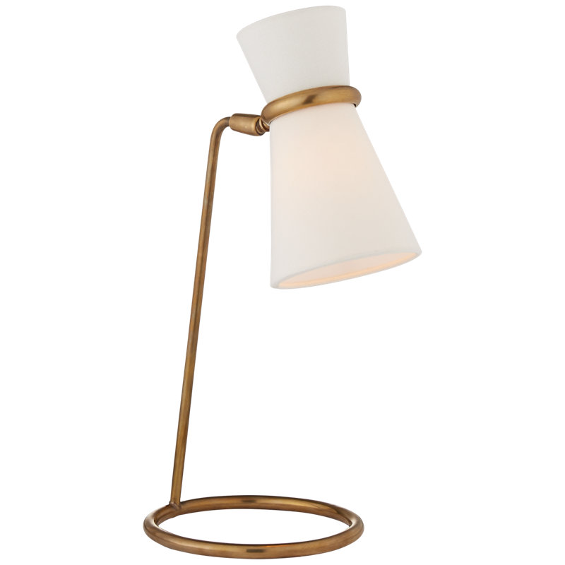 AERIN Clarkson Table Lamp, Black/Brass