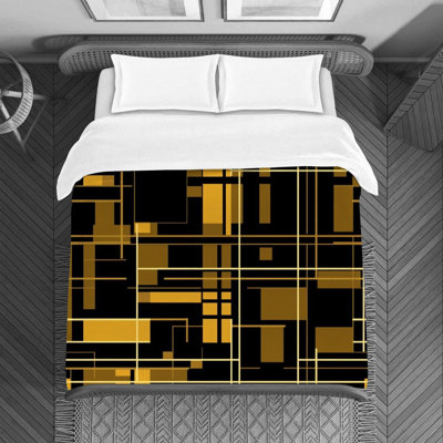 Polyester Geometric Shapes Duvet Cover
