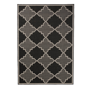 Tapis extérieur noir Furnish My Place