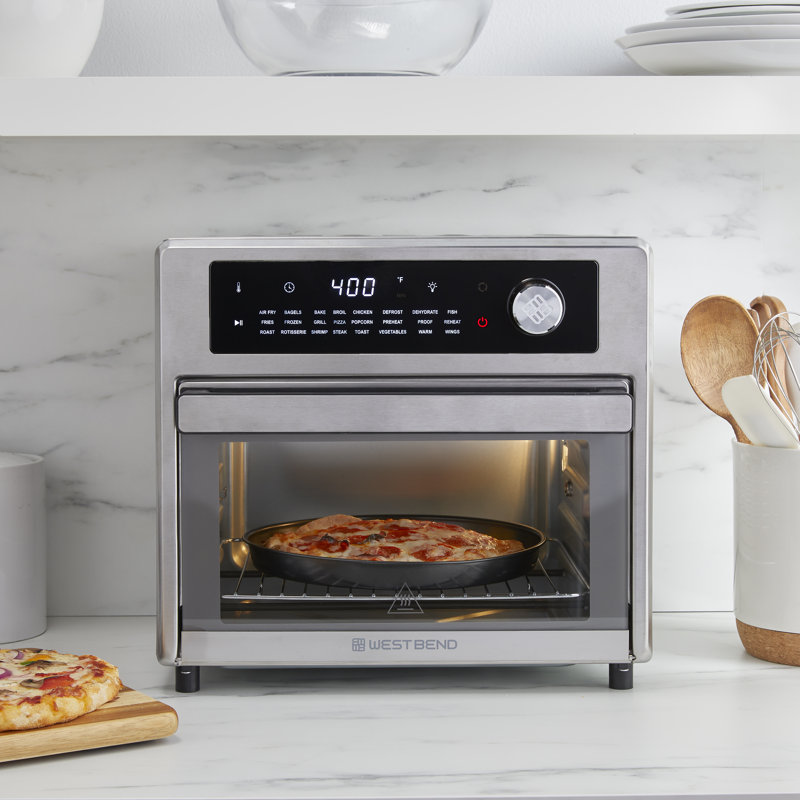 Four à friteuse West Bend XL avec 24 préréglages, en acier inoxydable