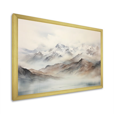 Morning Fog Mountain Wonder IV - Mountains Canvas Art