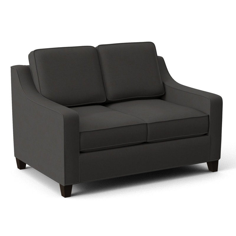 Clark 54" Square Arm Sofa Bed, Dillon Black, Cafelle